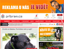 Tablet Screenshot of pribram.cz